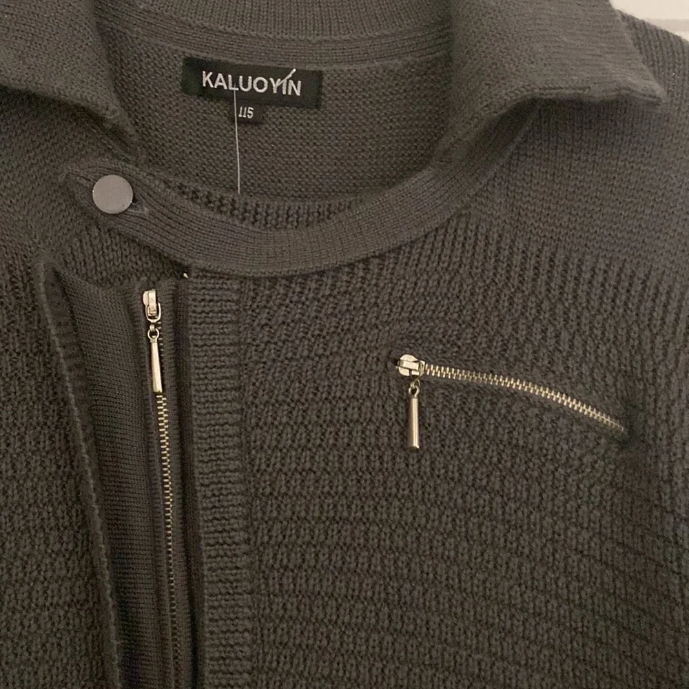 Wool Kaluoyin gray cardigan NWT S/M